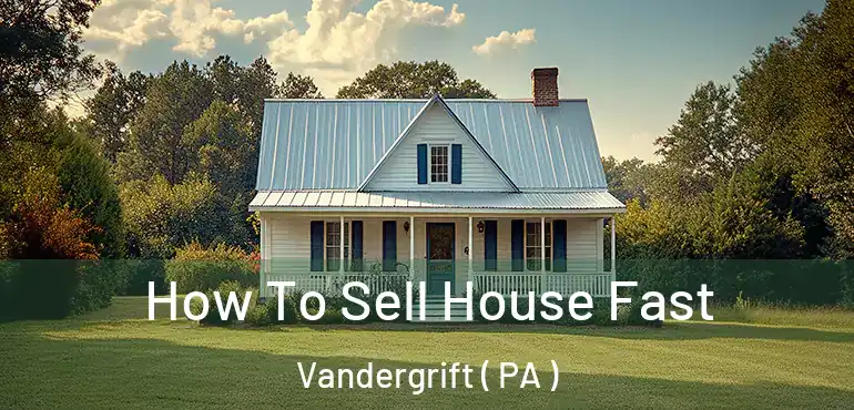  How To Sell House Fast Vandergrift ( PA )