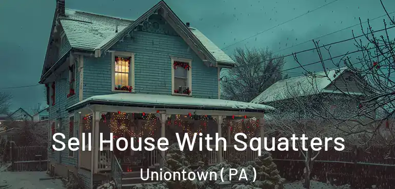  Sell House With Squatters Uniontown ( PA )